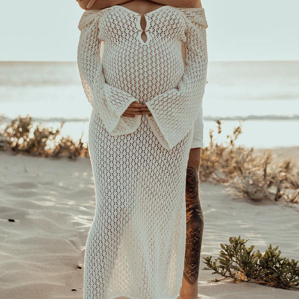 Chicnmom vestidos premamá blanco calado vestidos premamá fiesta en la playa