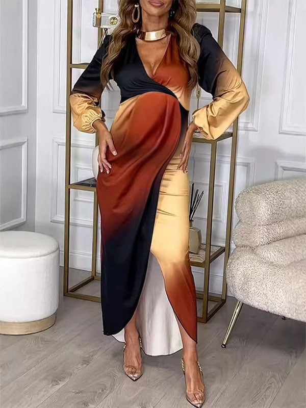 Chicnmom Vestidos Embarazada Invitada Boda con Pliegues y Asimétrico para Premamá Elegantes Fiesta