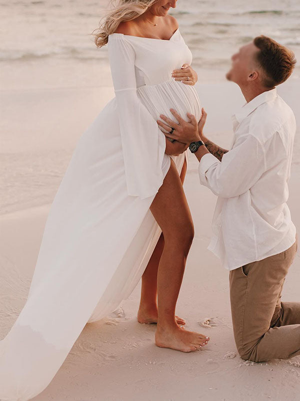 Sesión Ropa Para Embarazadas Santa Fe Vestido Sirena De Encaje