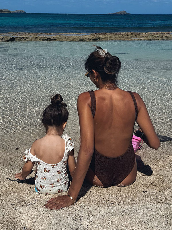 Chicnmom Bañador One Piece de Premama con Espalda Descubierta