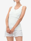 Chicnmom top de lactancia a rayas casual y moderno para verano