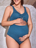 Chicnmom bañador premamá hueco azul