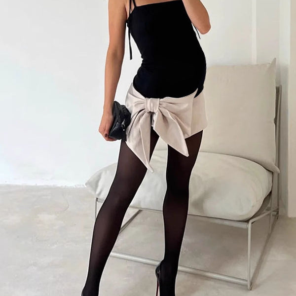 Chicnmom Corte Vestido Elegantes Ajustado Boda Embarazada Invitada con Tirantes y Lazo para Premamá Fiesta