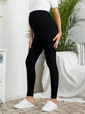 Chicnmom casual diario liso ajustados mujer embarazada leggings de talle alto