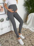 Chicnmom casual diario liso ajustados mujer embarazada leggings de talle alto