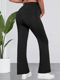 Chicnmom casual diario liso pantalones bootcut ajustados mujer embarazada pantalones de talle alto