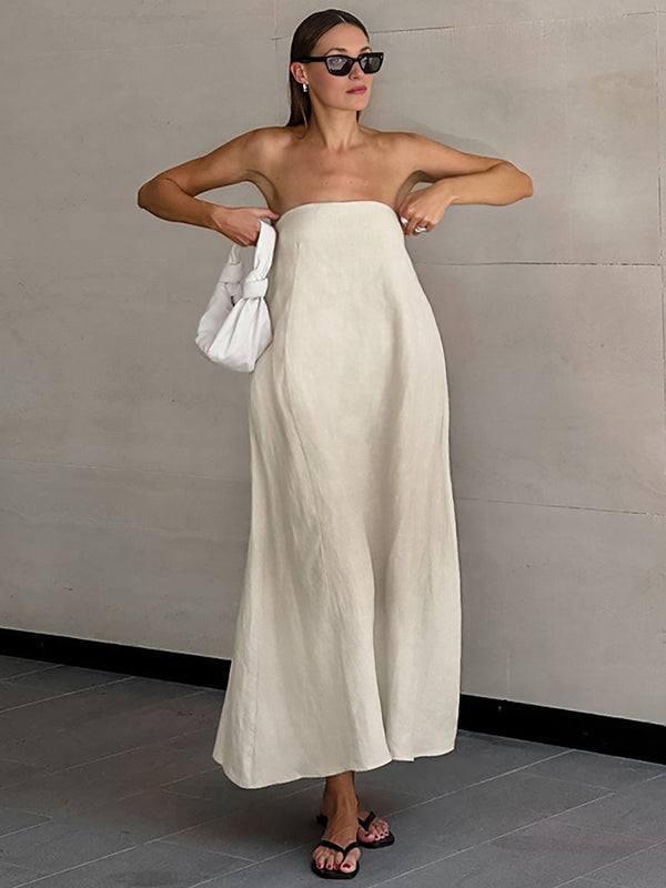 Chicnmom Escote palabra de honor premamá Pliegue fruncido Caqui