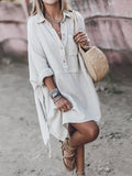 Chicnmom vestido camisero bohemio casual de verano para embarazadas