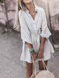 Chicnmom vestido camisero bohemio casual de verano para embarazadas