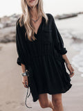 Chicnmom vestido camisero bohemio casual de verano para embarazadas