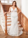 Chicnmom blanco de tirantes vestido de novia premama